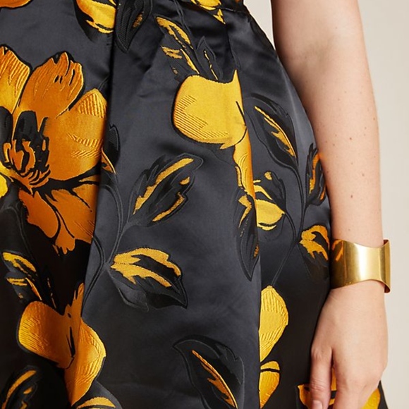 Eva Franco Anthropologie Floral Midi Dress - Picture 2 of 3